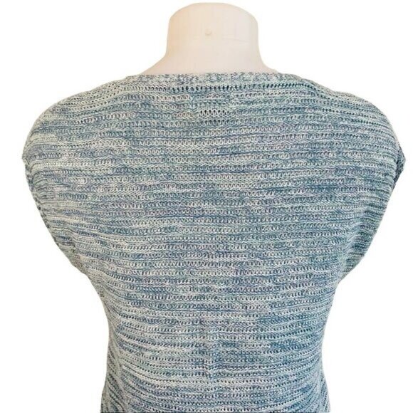 Old Navy Blue Knit Comfy Cap Sleeve Sweater Top Size XS - Picture 9 of 10